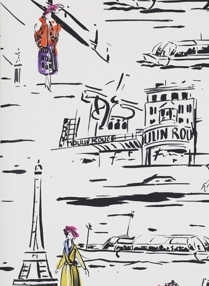 Tapete La Parisienne - Noir et blanc