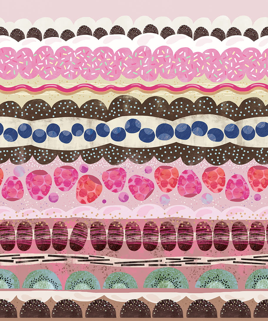 Wandbild Sugar Stripes