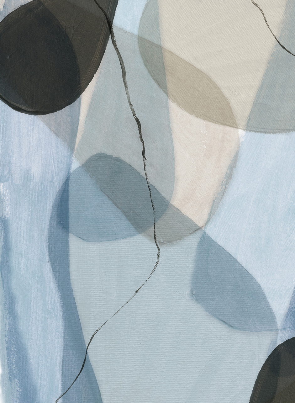 Wandbild Asana - Ocean Blue