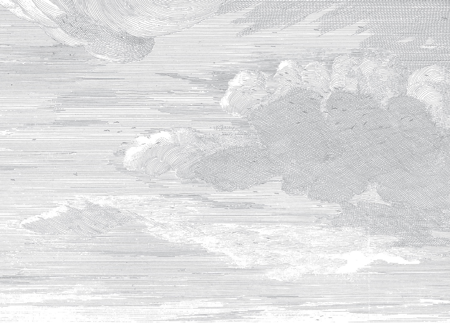 Wandbild Engraved Clouds 1 - XL
