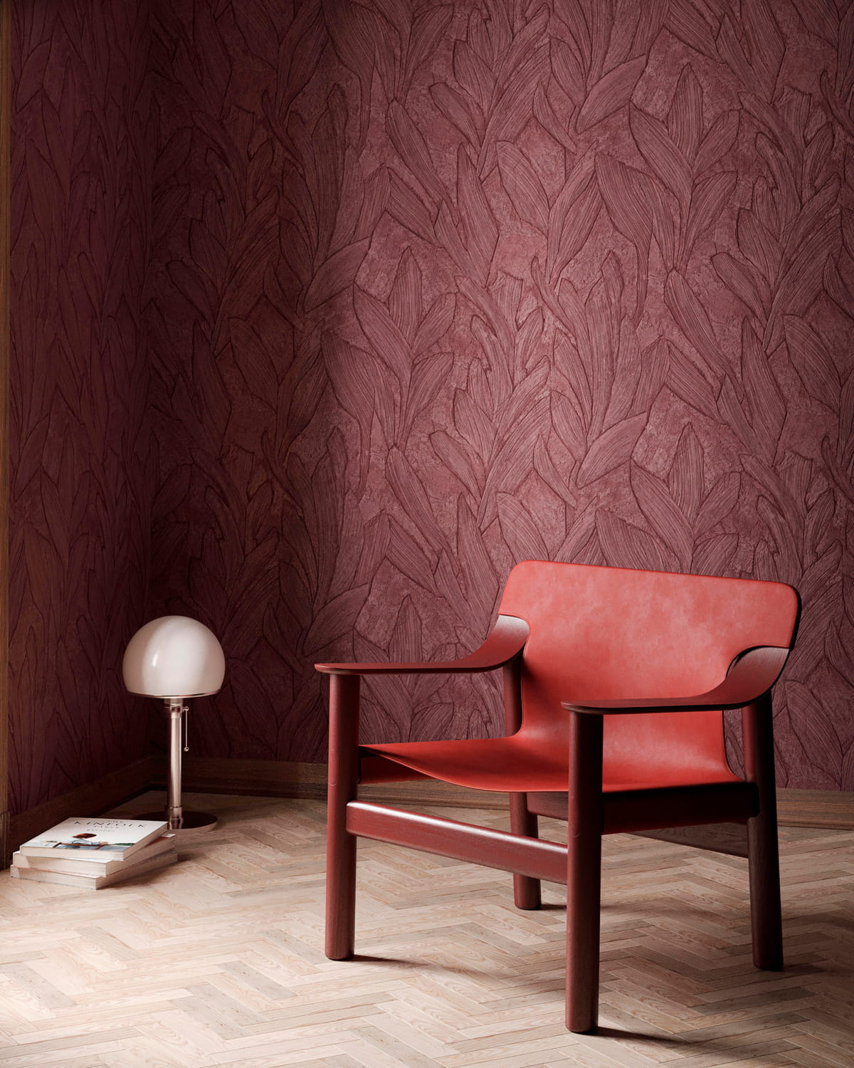 Tapete Piante - Indian Red