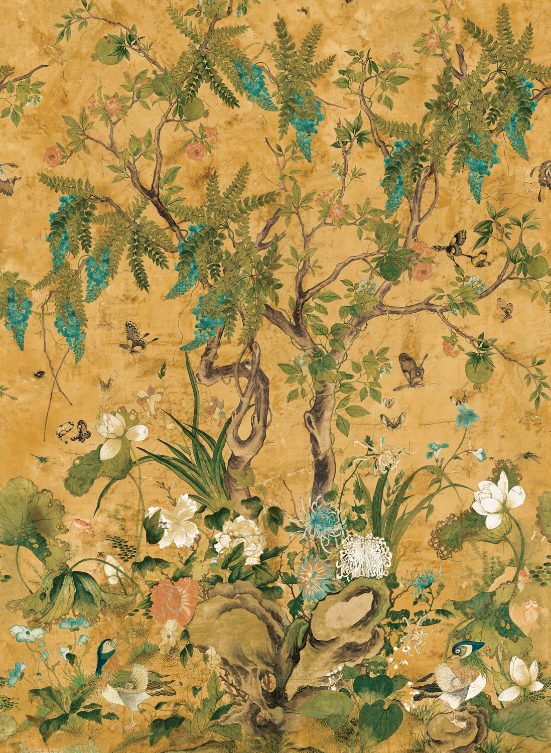 Wandbild Wild Wisteria - Ochre