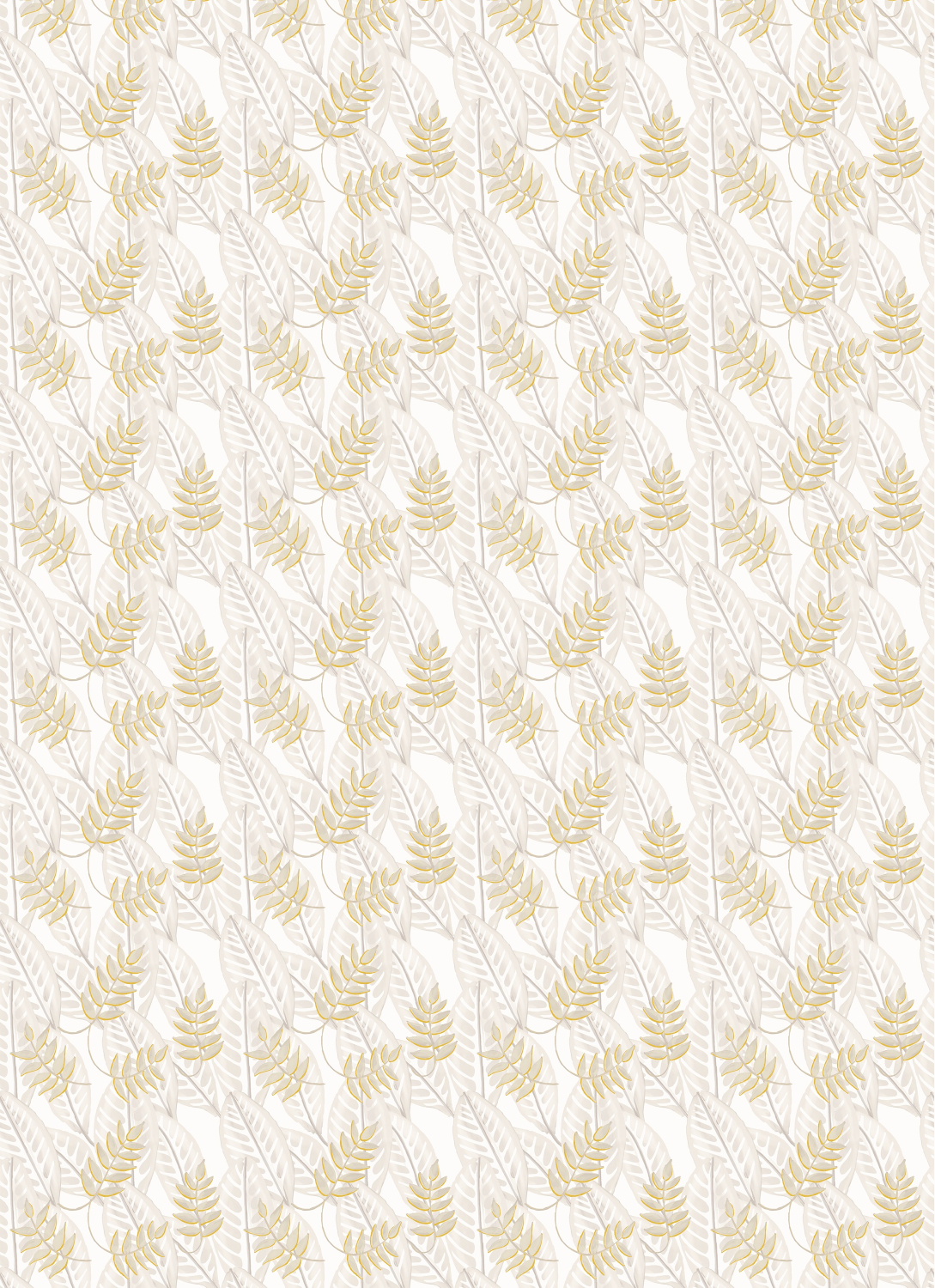 Tapete Alocasia - Beige/ Orange