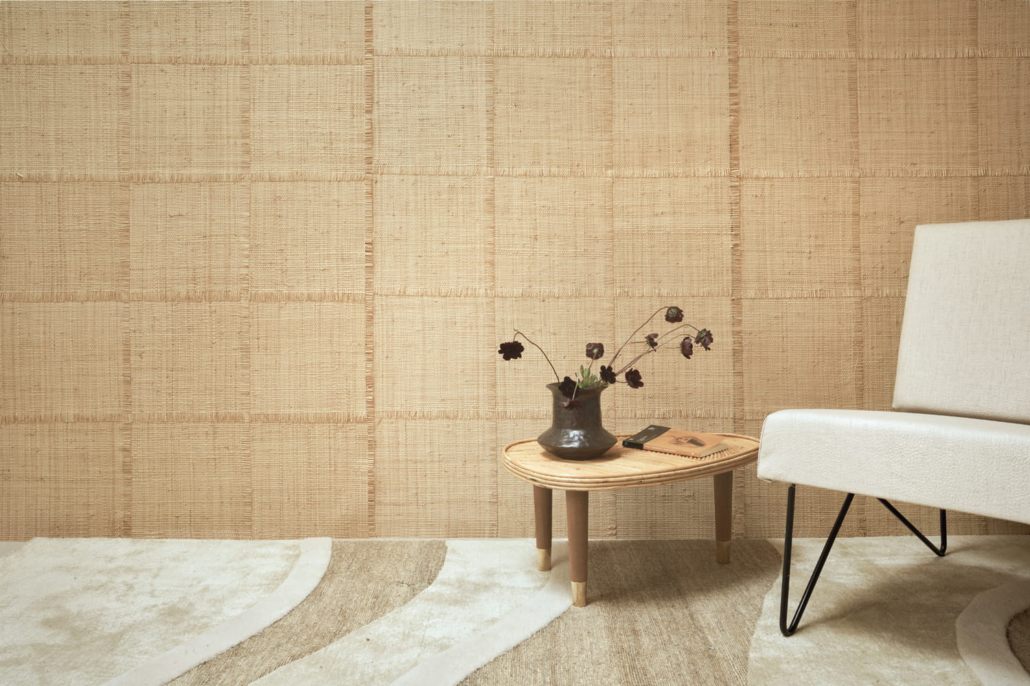 Tapete Raphia Cadre - Naturel
