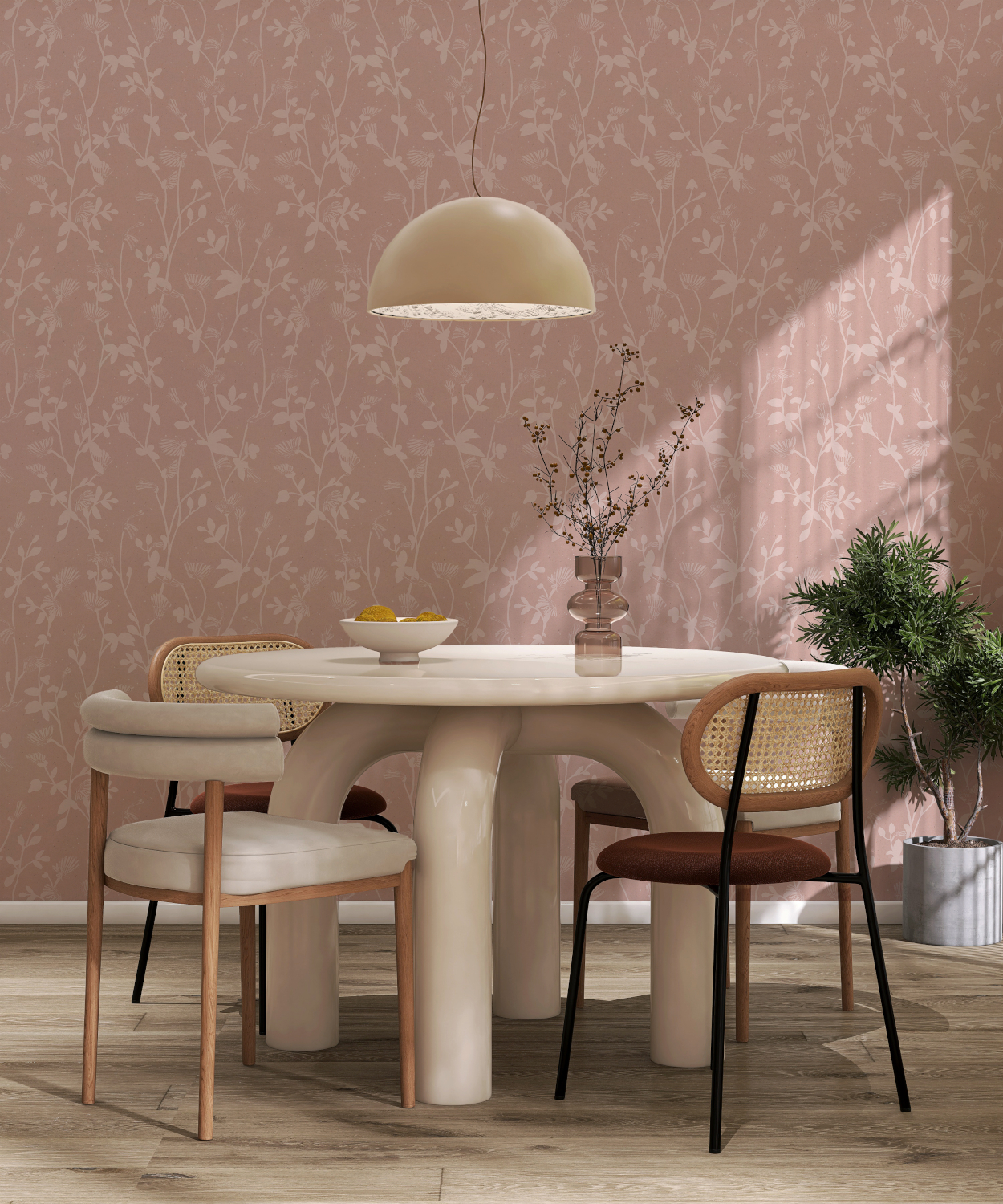 Tapete Feather Plant - Blush