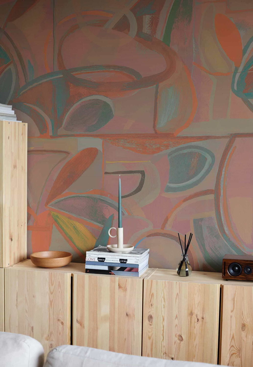 Wandbild Giant Abstract - Pink