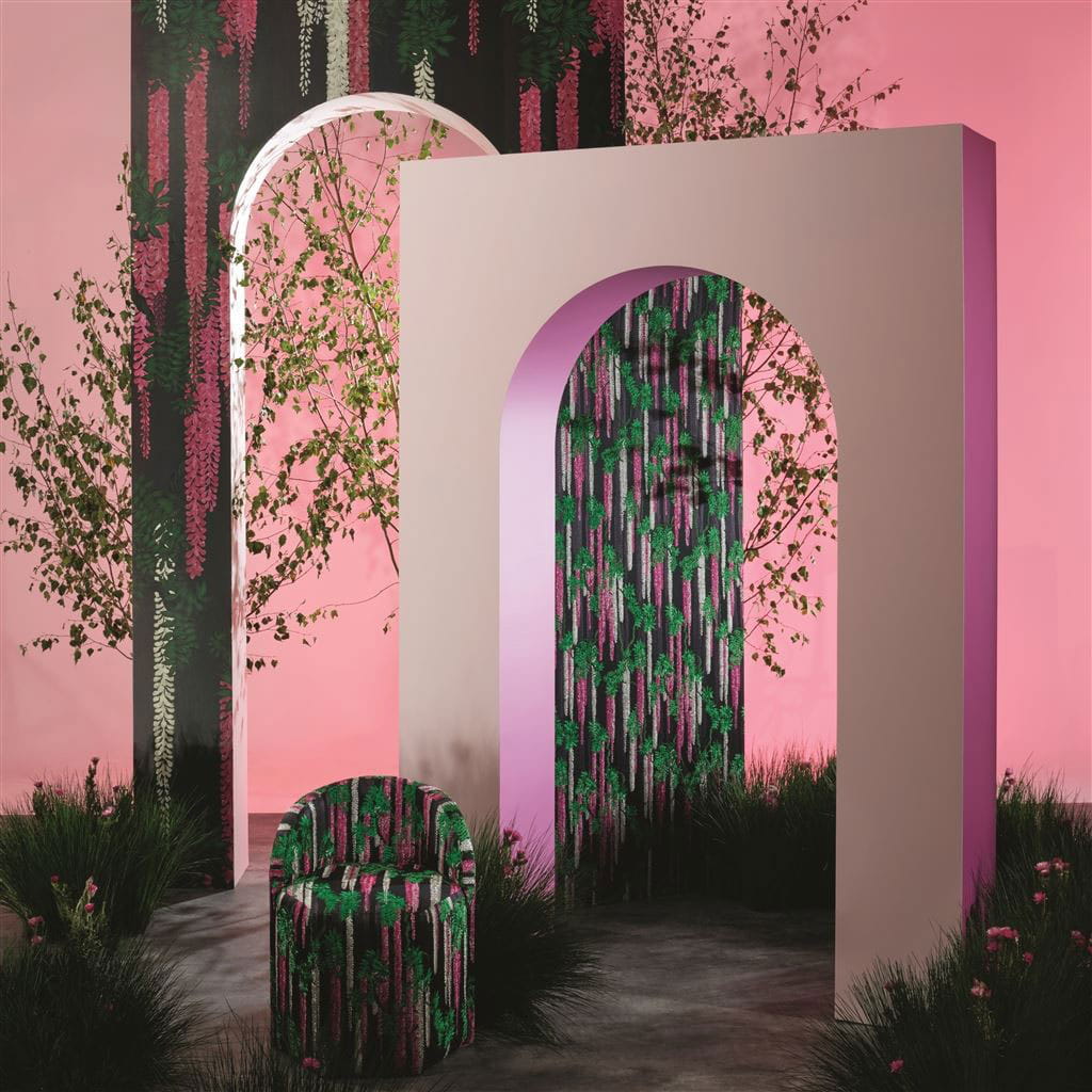 Tapete Wisteria Alba - Magenta