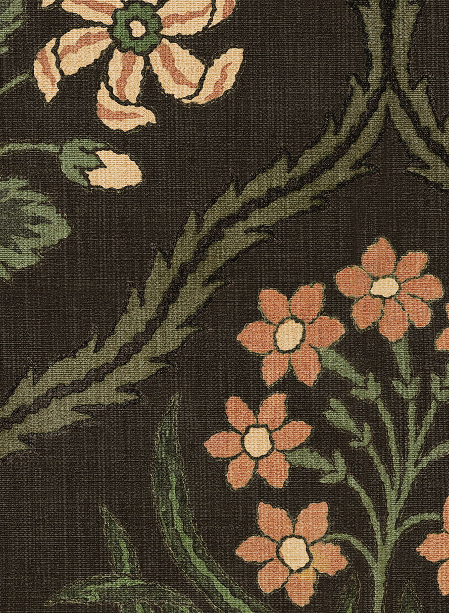 Wallpaper Rosa - Charcoal