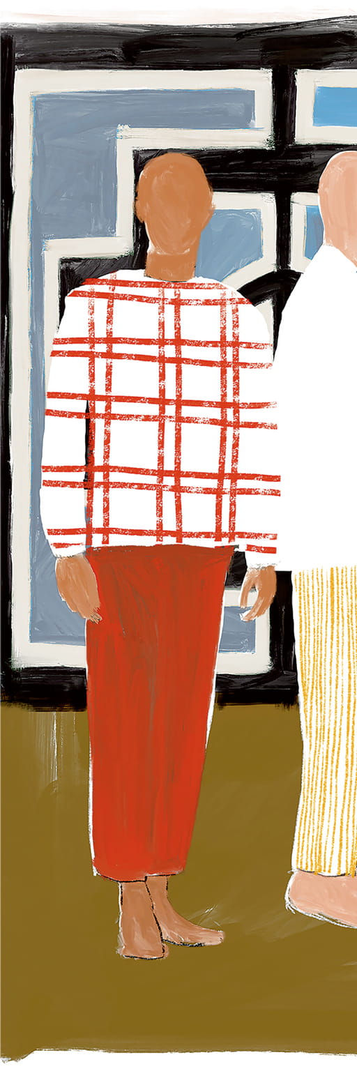 Wandbild Ndebele - Panel 1