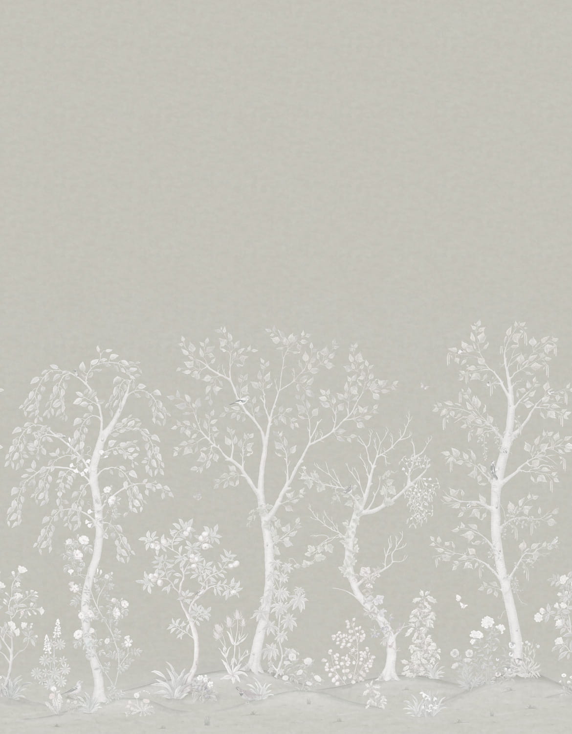 Wandbild Seasonal Woods - Platinum Pearl