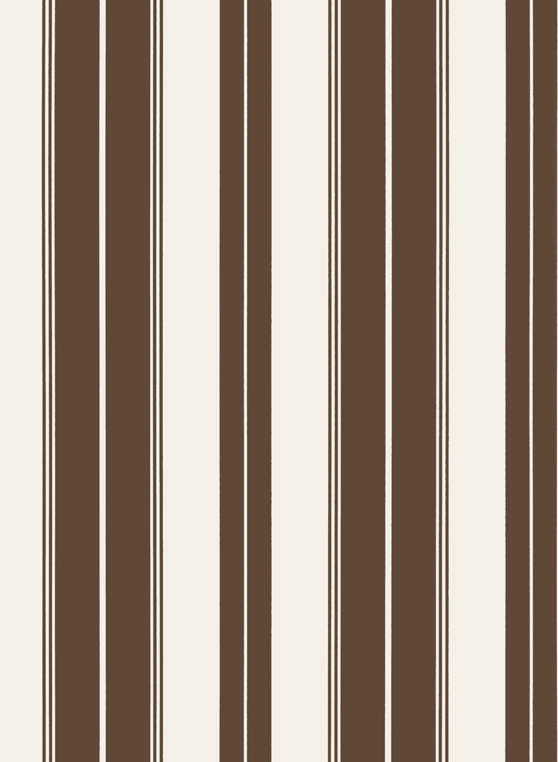 Tapete Norfolk Stripe - Chocolate Brown