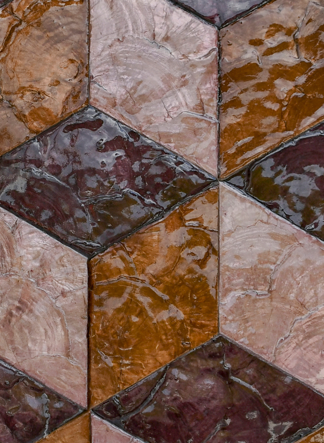 Tapete Cubic - Burnt Sienna