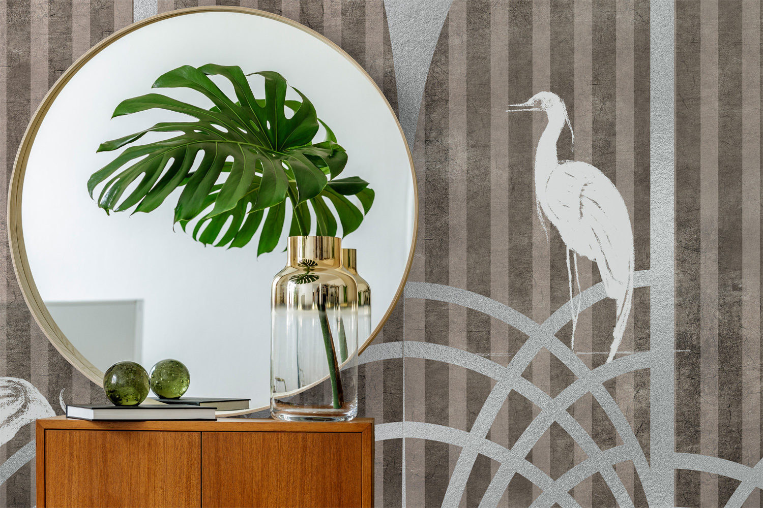 Wandbild Tassel Metallics - Silver