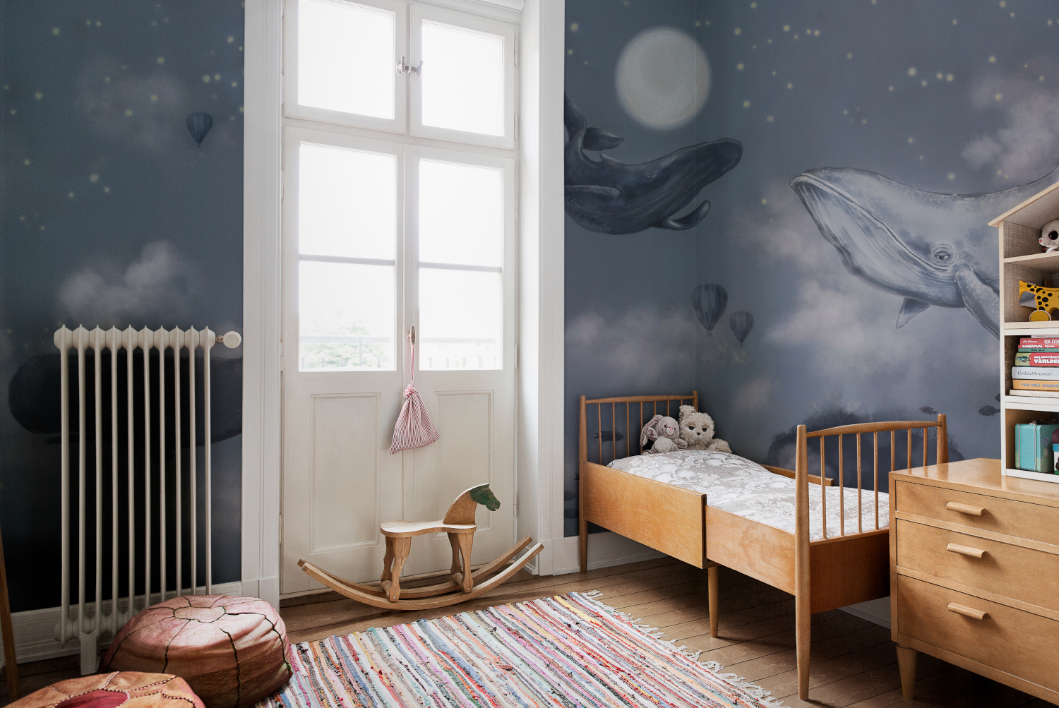 Mural Whales in the Sky - 9457W