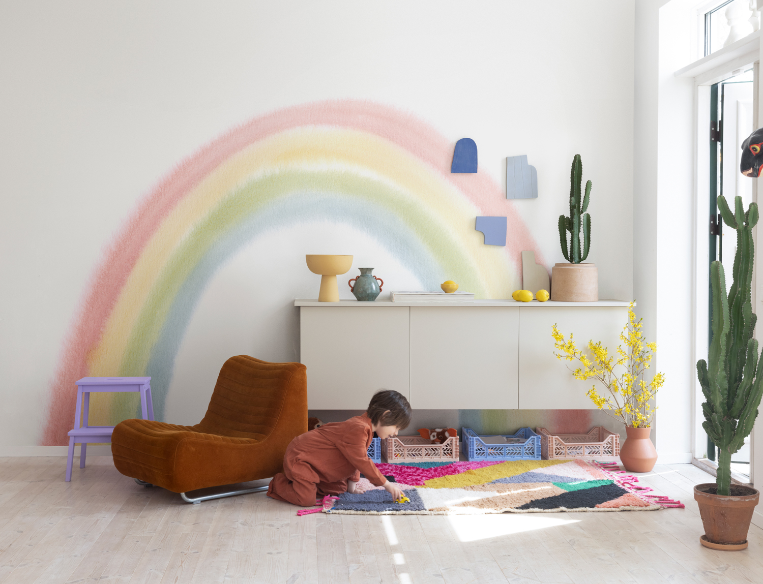 Wandbild Rainbow - Multi