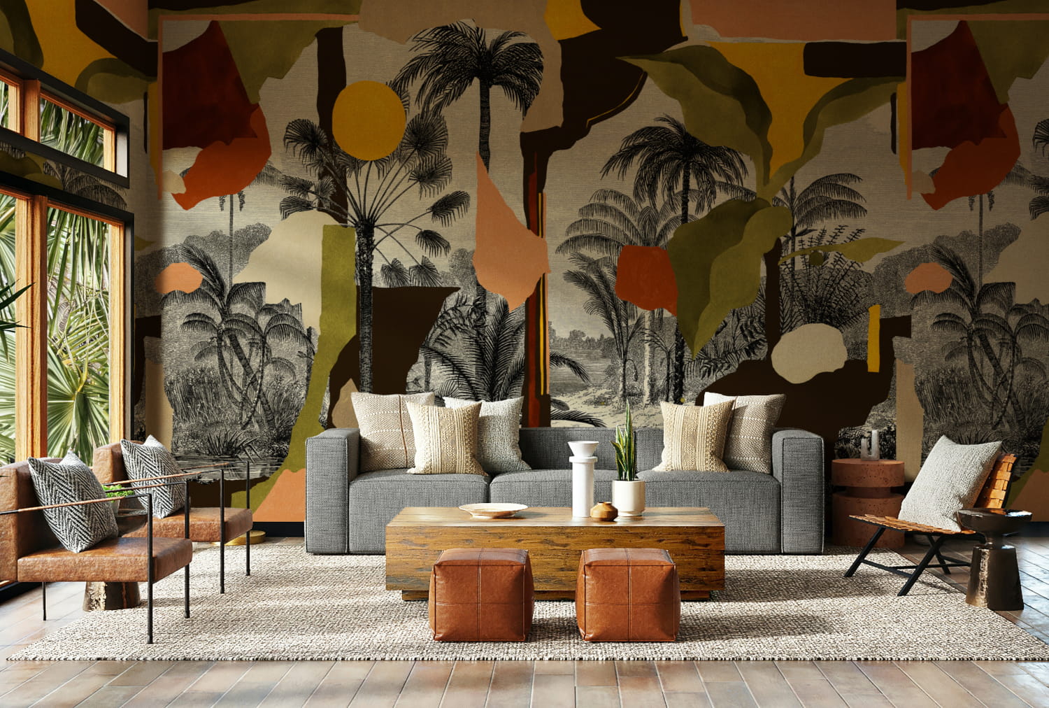 Wandbild Colonial Abstraction - Toasted