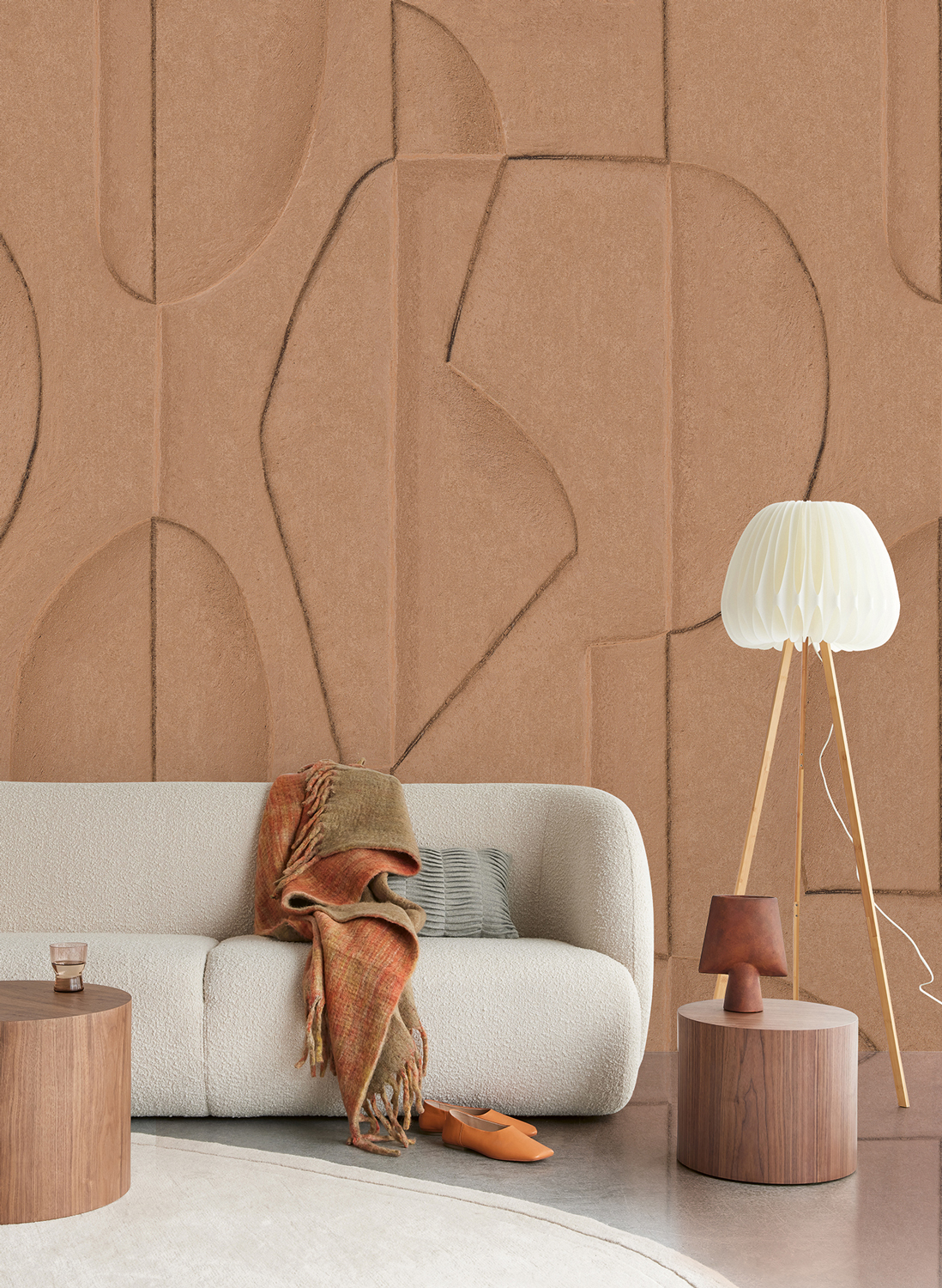 Wandbild Sculpted Clay
