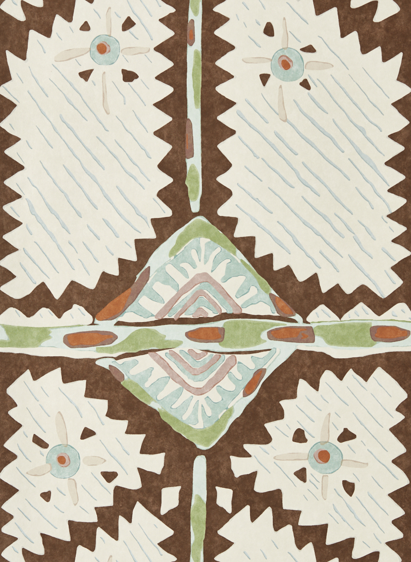 Tapete Brocha - Beechwood/ Lagoon