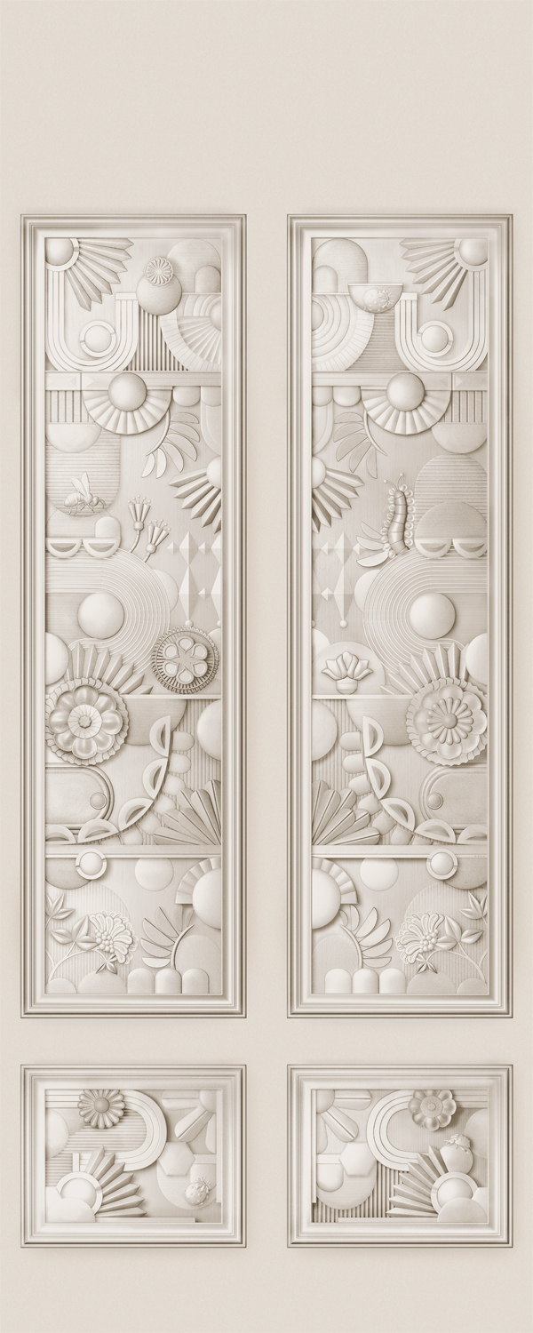 Wandbild Greenhouse Gathering Window - Oyster White