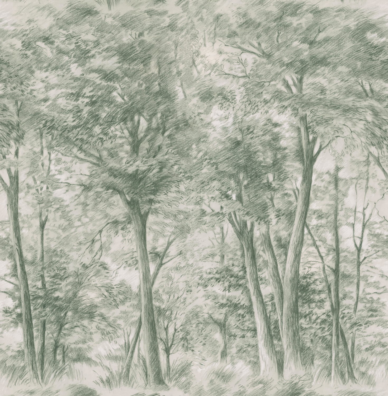 Wandbild Sketch of Trees - 9632W