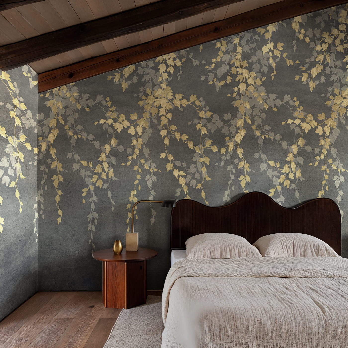 Wandbild Vine Shadow - Gold