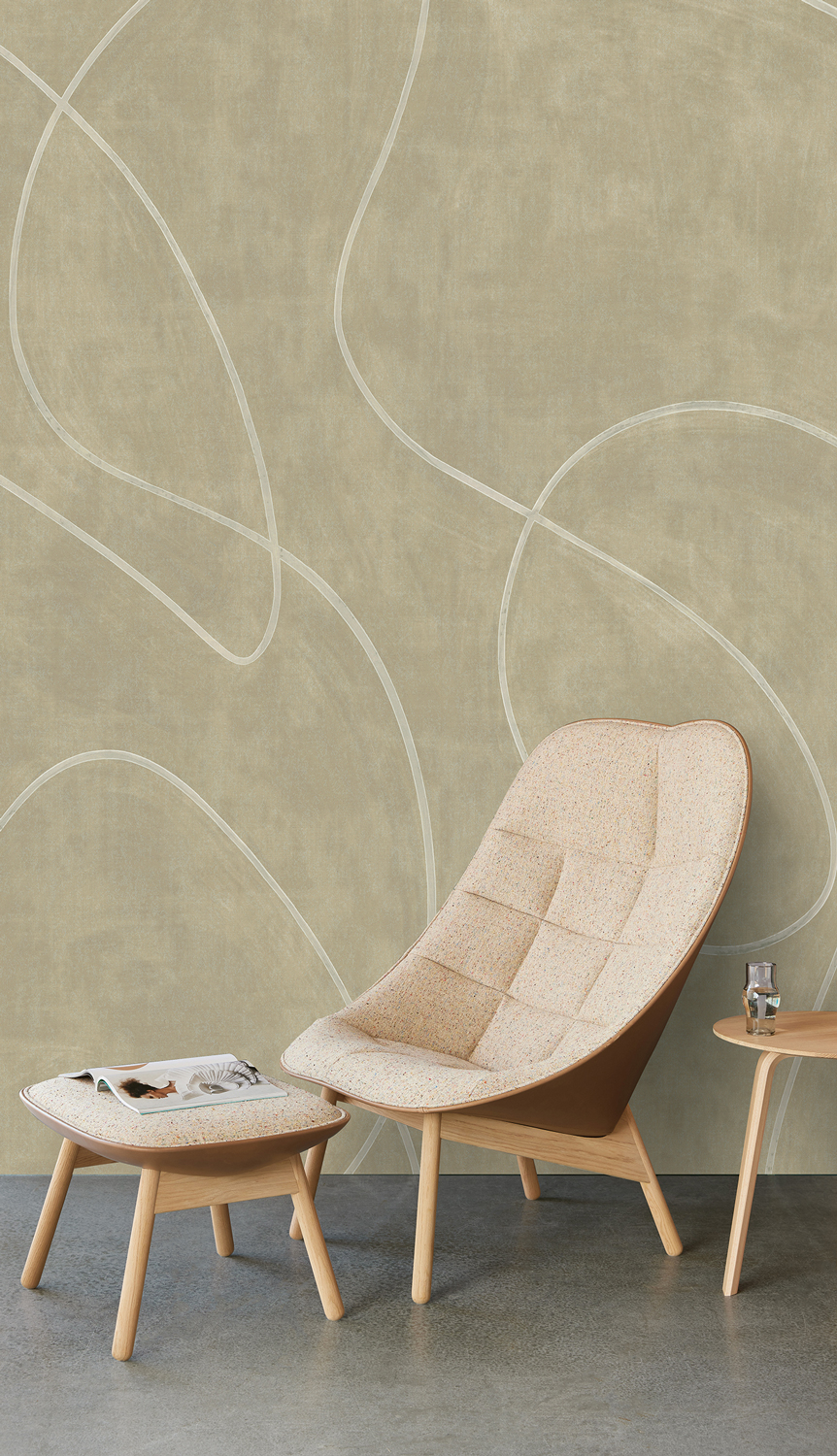 Wandbild Painted Lines - Linen