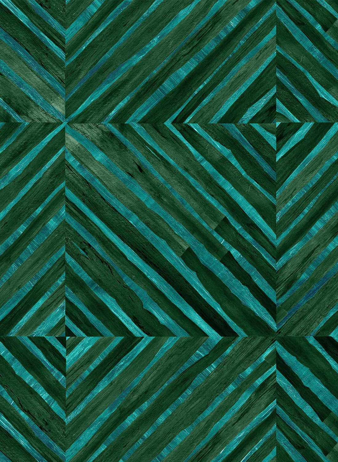 Tapete Kaleido Bamboo - Aqua