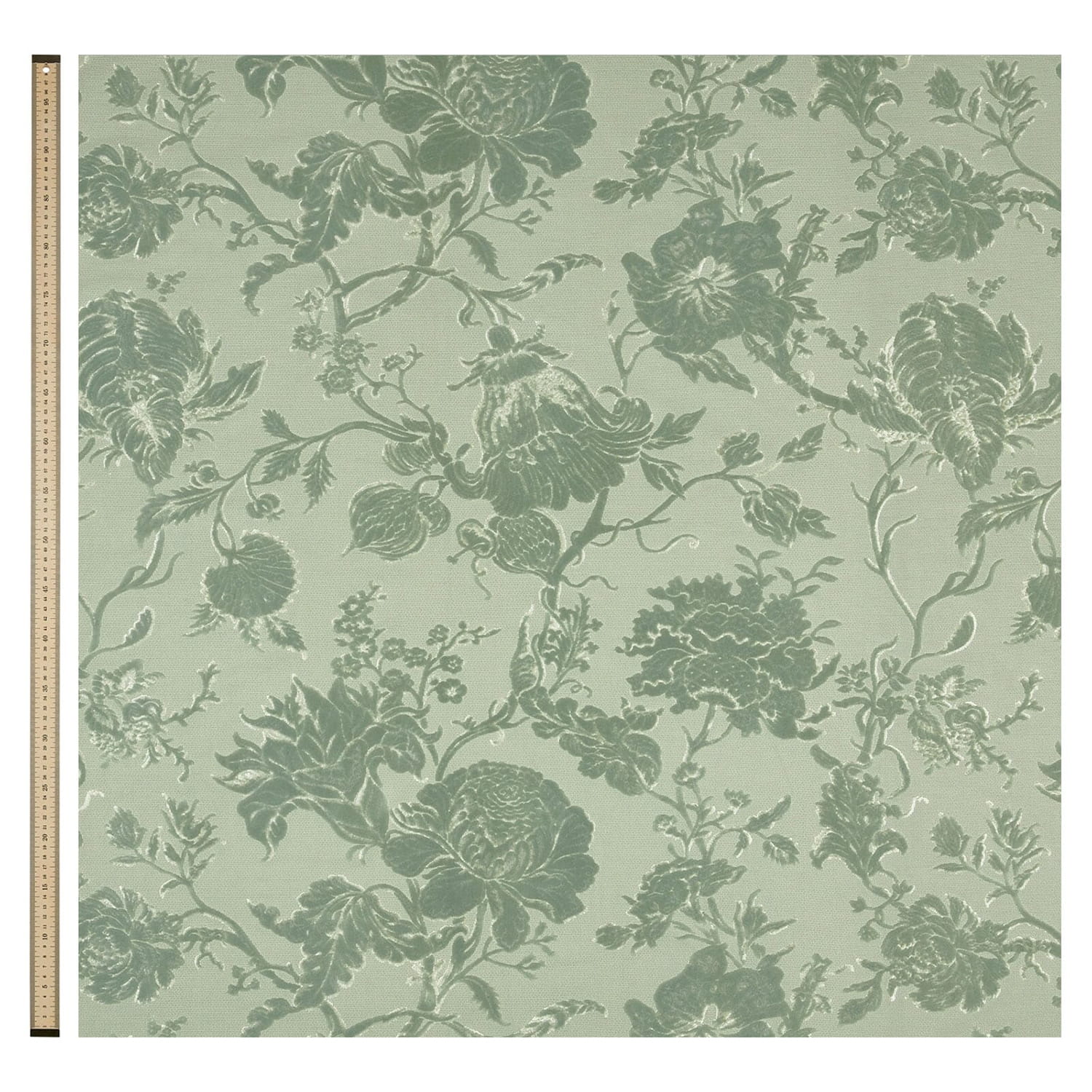 Tissu Artemis - Cut Velvet - Eucalyptus