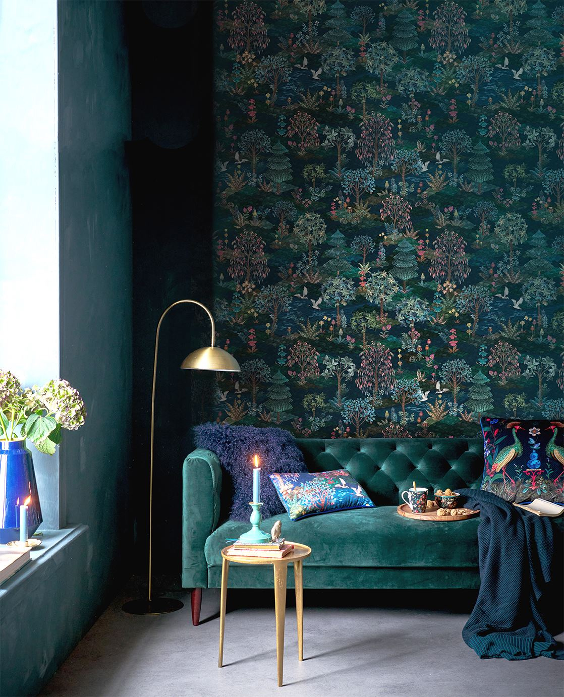Tapete Pip Garden - Dark Blue
