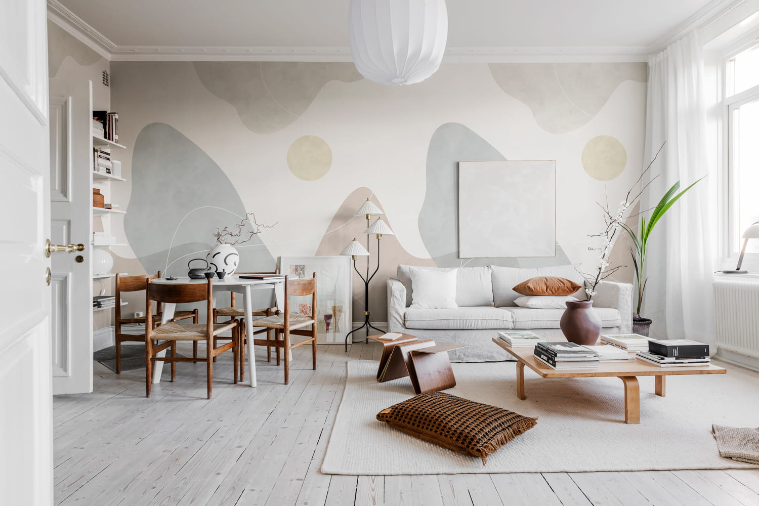 Wandbild Terrain - Pastel