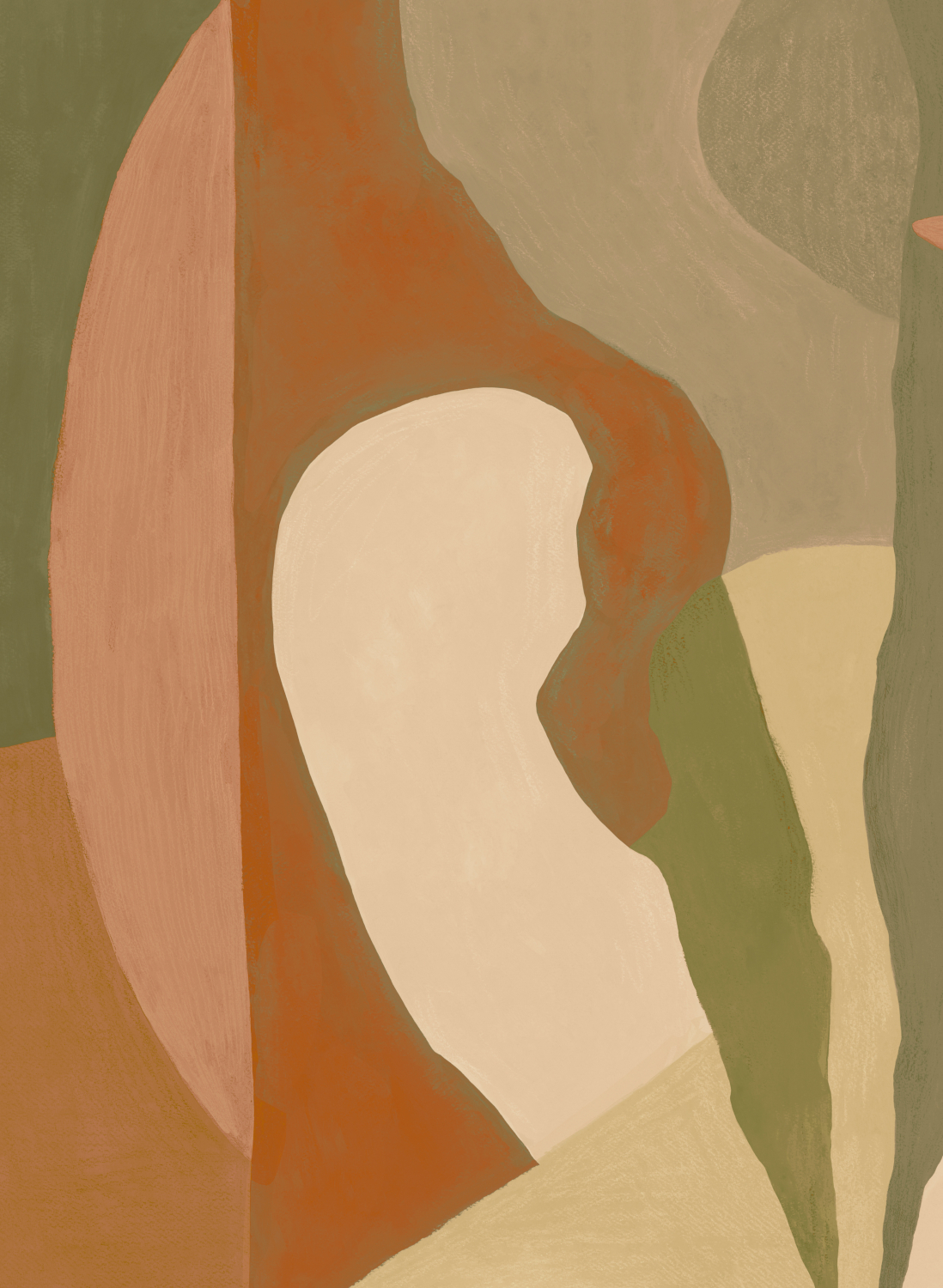 Wandbild Abstract Mex - Orange