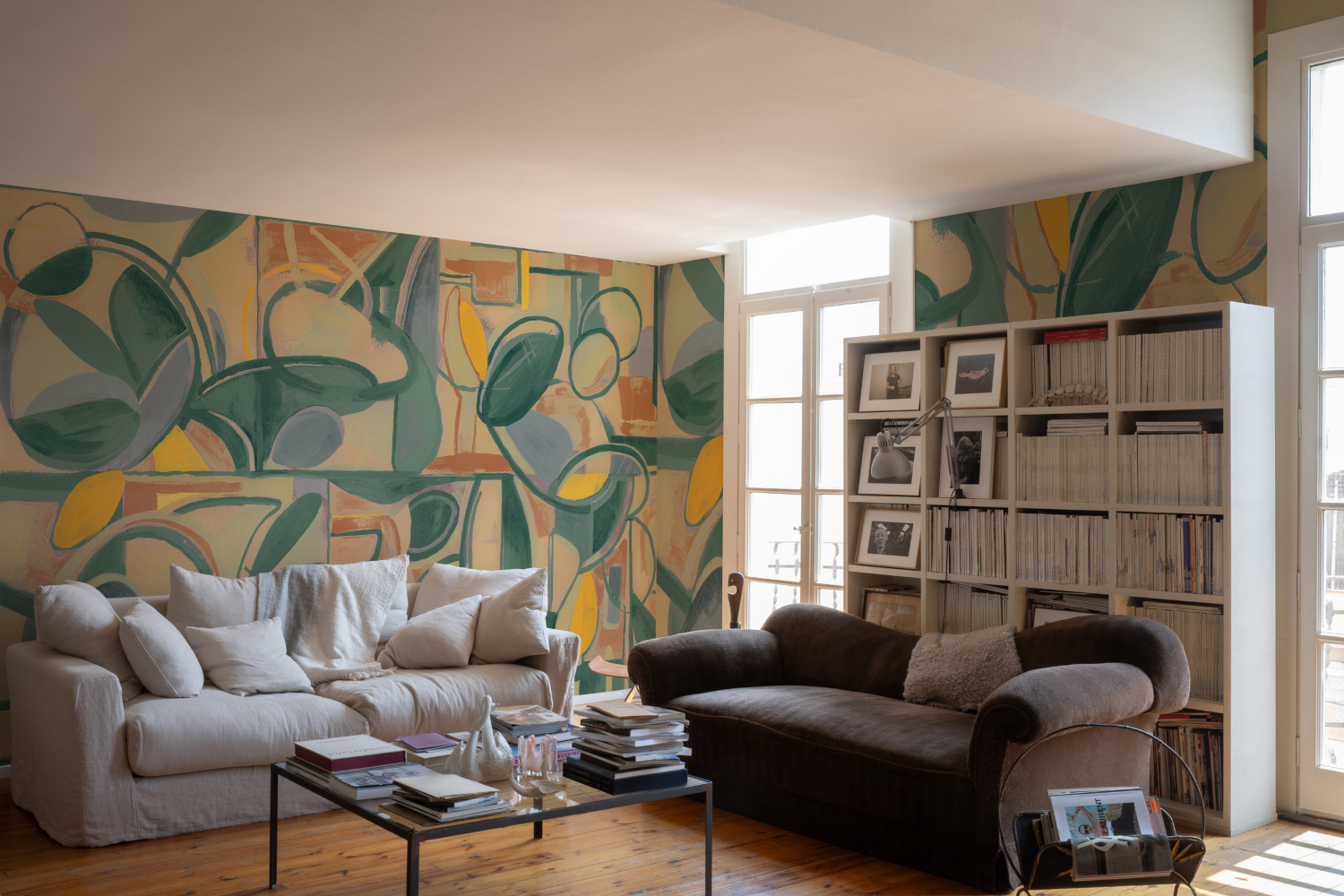 Wandbild Giant Abstract - green