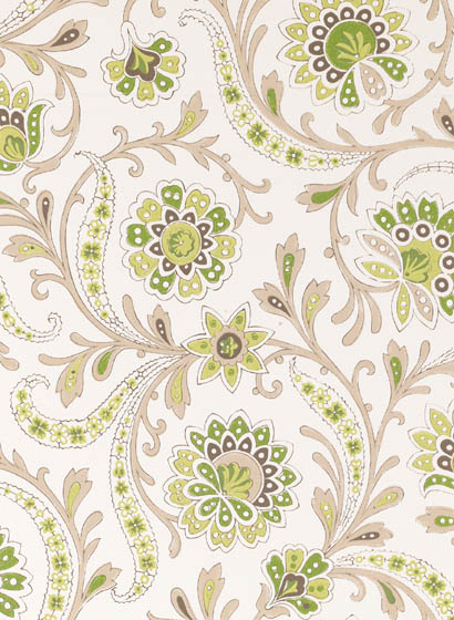 Tapete Bavilles - Green/ Taupe