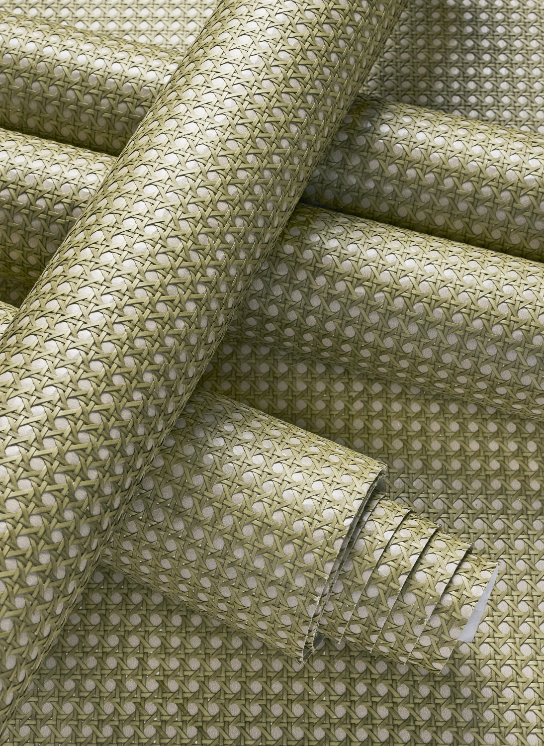 Tapete Paper Rattan - Olive