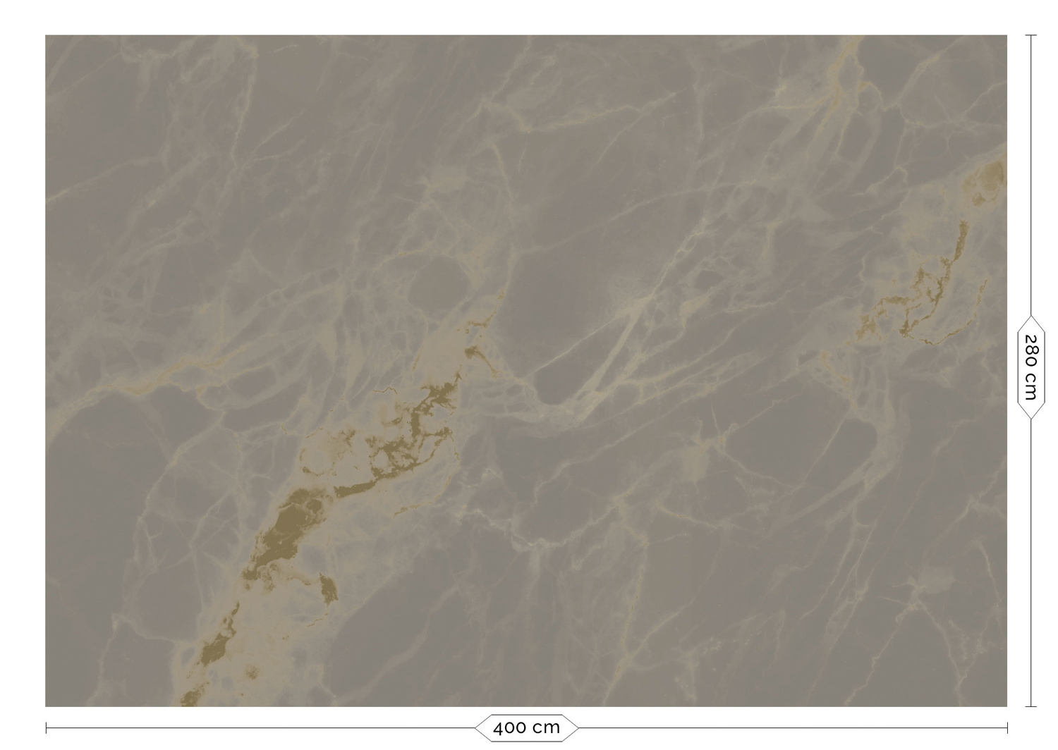 Wandbild Golden Marble Gold 8 - XL