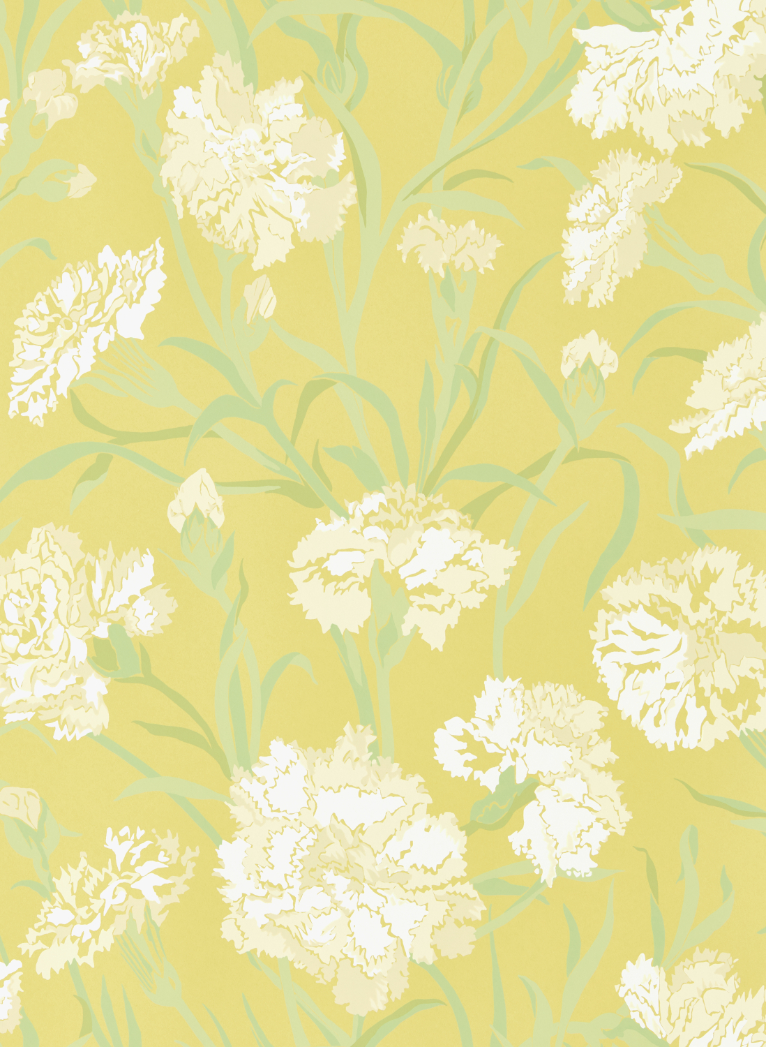 Tapete Fleur de Joie - Chalk/ Clover/ Honey