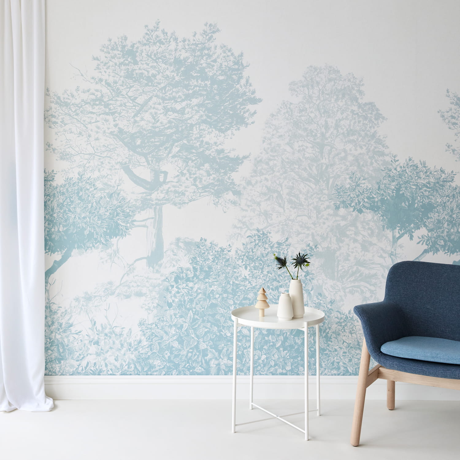 Wandbild Hua Trees - Blue