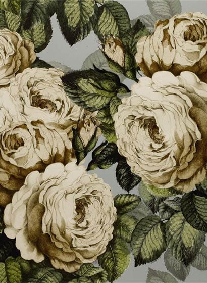 Carta da parati The Rose - Steel
