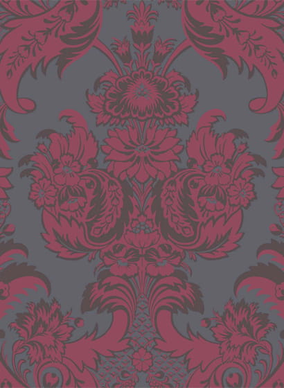Tapete Wyndham - Red/ Slate