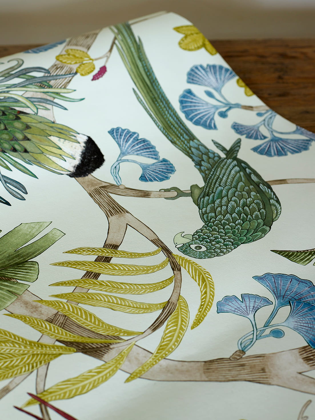 Tapete Living Branches - Ivory/ Soft Olive/ Yellow
