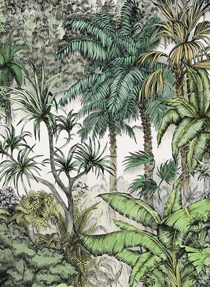 Wandbild Secret Garden - Lush Green