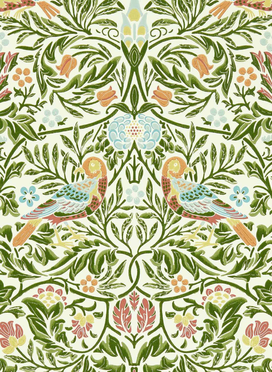 Tapete Bird - Boughs Green