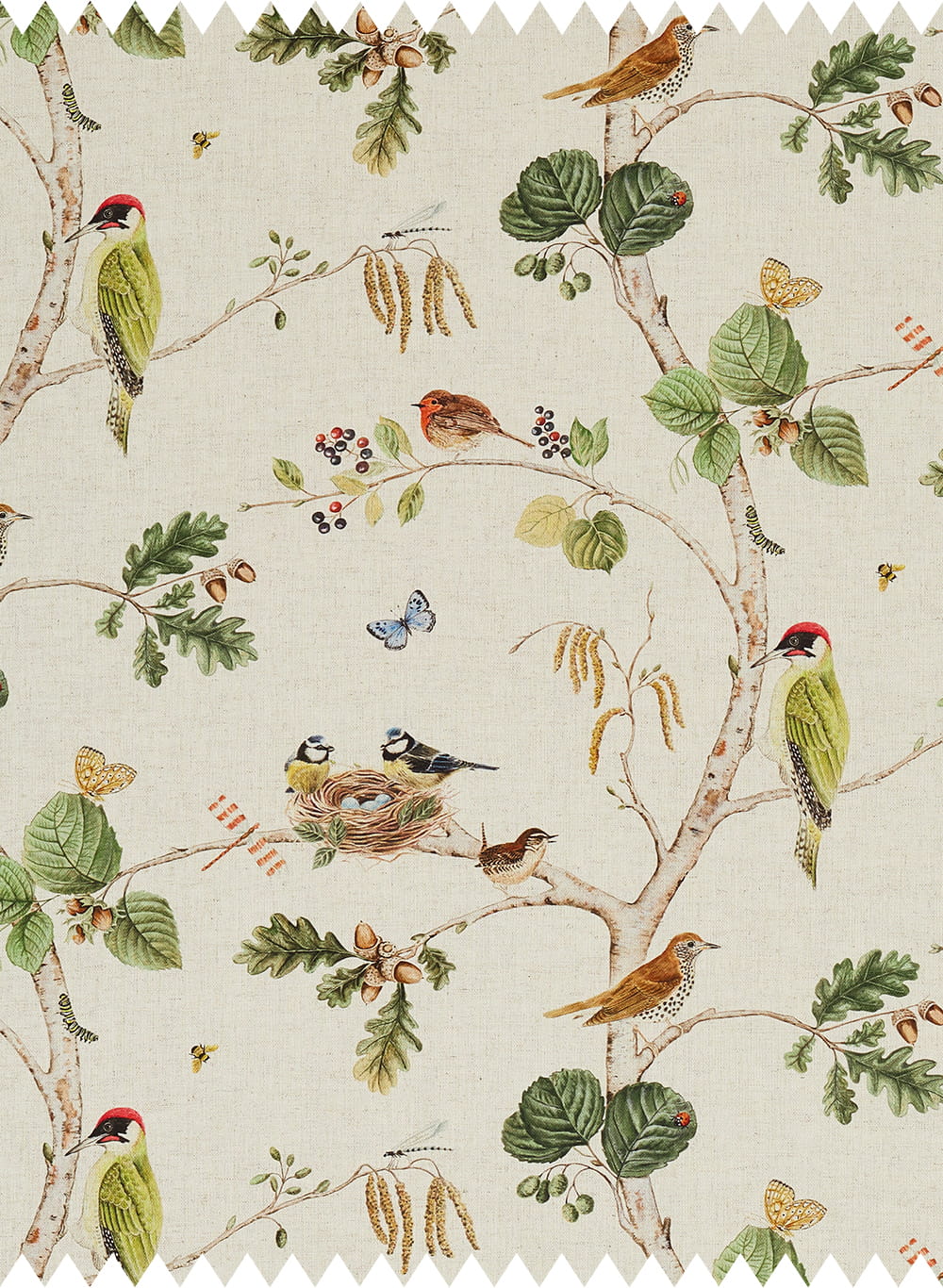Stoff Woodland Chorus