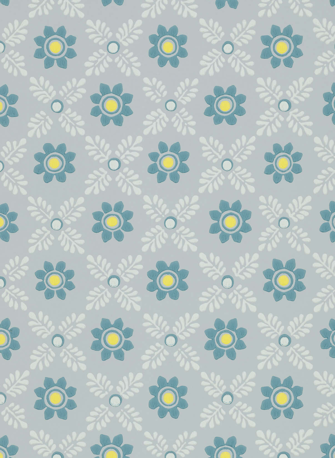 Tapete Ditsy Block - Bone China Blue