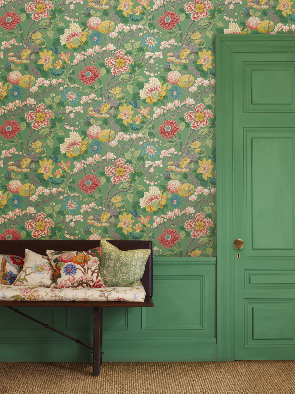 Tapete Little Magnolia - Emerald