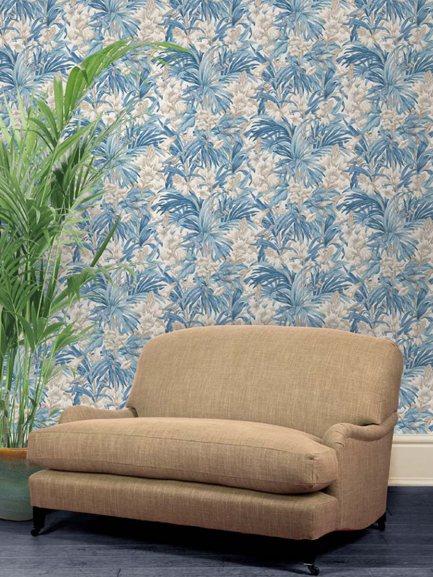 Tapete Trumpet Flowers - Blue