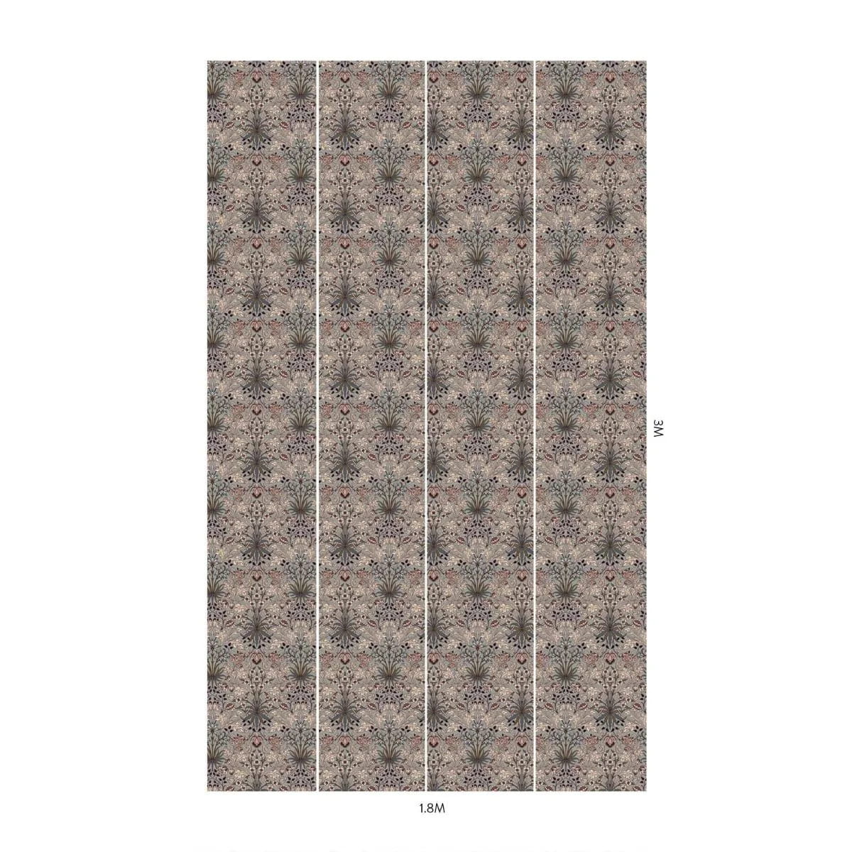 Wallpaper Hyacinth - Dove Grey
