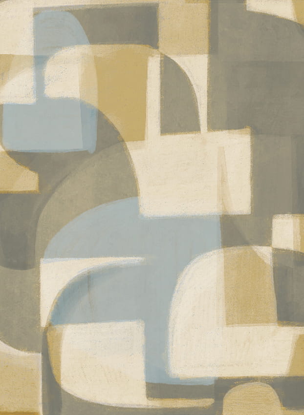 Wandbild Pacha - Yellow Blue Panel 3
