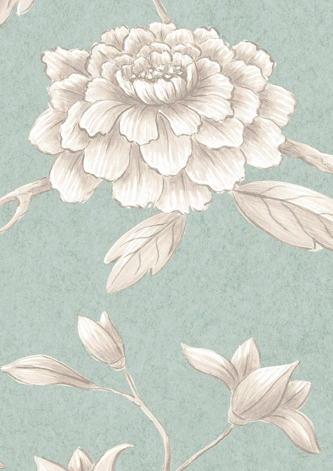 Wallpaper Jasper Peony - Green Glaze