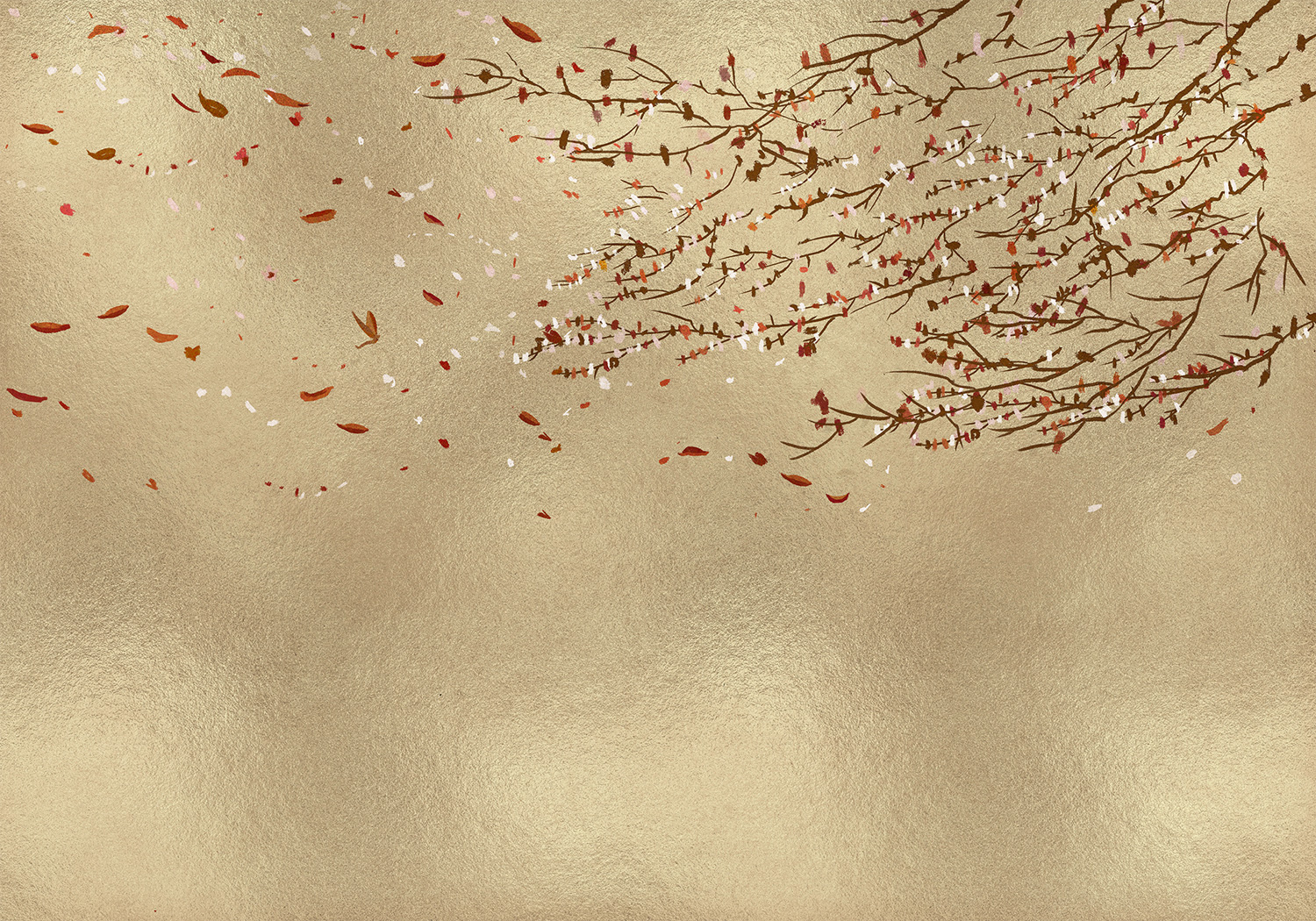 Wandbild Eolia Metallics - Gold
